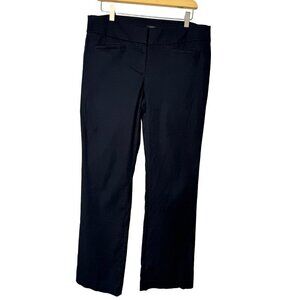 Ann Taylor LOFT Marisa Boot Cut Career Trouser Pants Slack SZ 10 Cotton Black